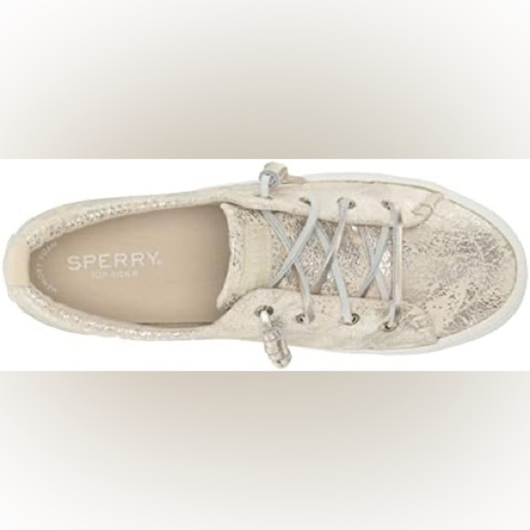 NEW Light Grey Sperry Top Sider Sneakers Sz 10 - Picture 1 of 6